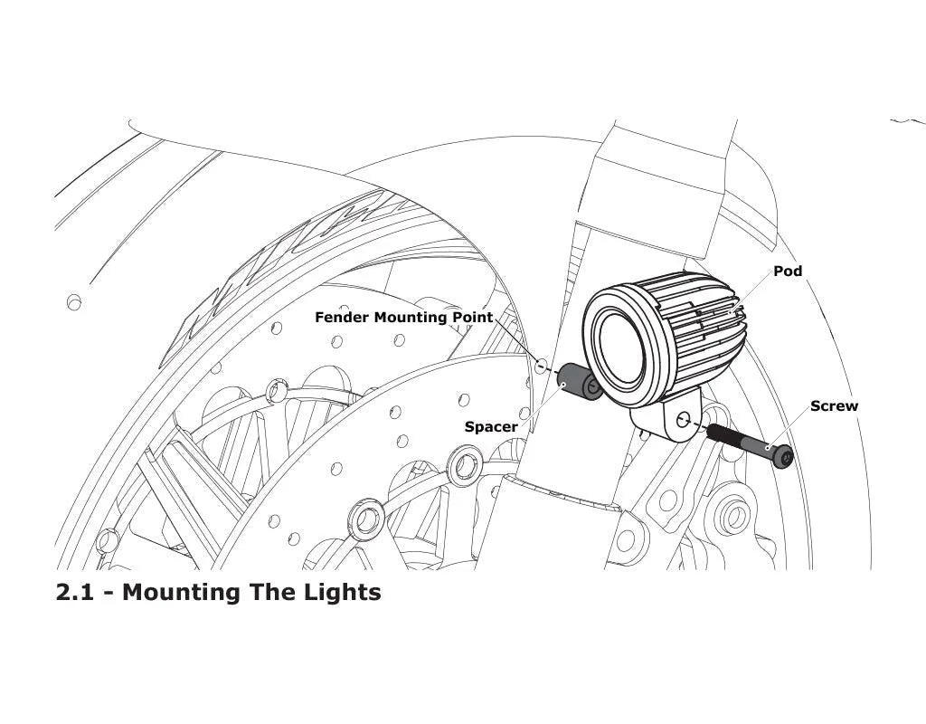 Denali Driving Light Mount