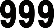 Factory Effex Pro Numbers 9 Plate Graphic - 3 Pack