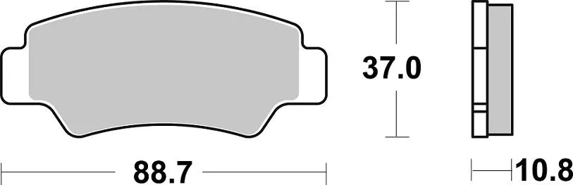 Sbs Hs Street Excel Sinter-Bremsbeläge Vorne - Vorne