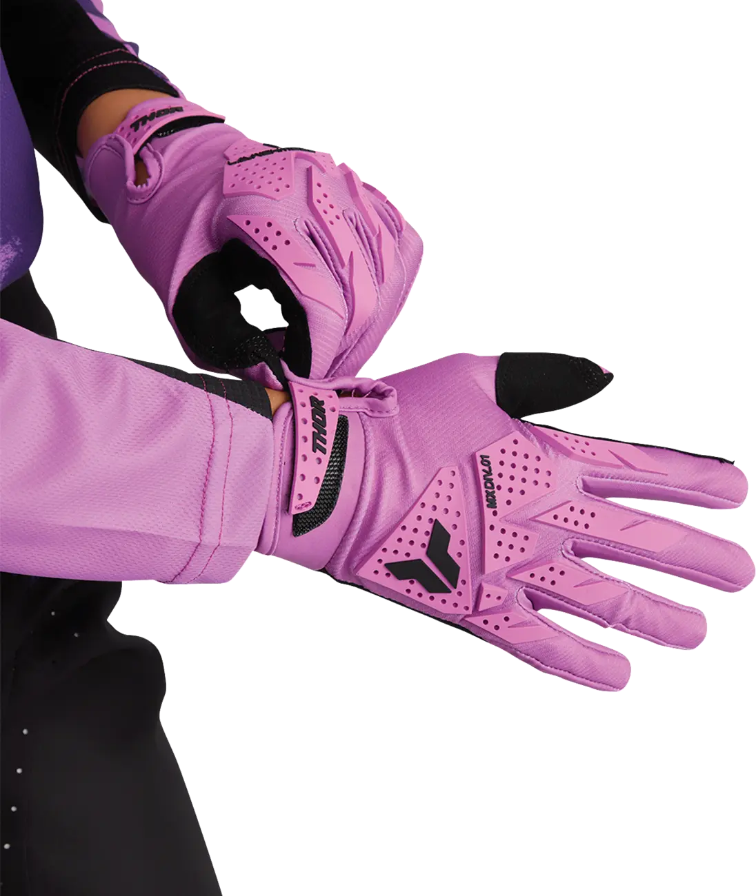 Thor Women's Launchmode Xp Gloves - Black/Orchid