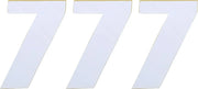 Moose Offroad Vinyl Race Numbers - 4.5" White
