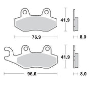 Moto-master Racing Brake Pads Offroad Sintered Metal - Front & Rear