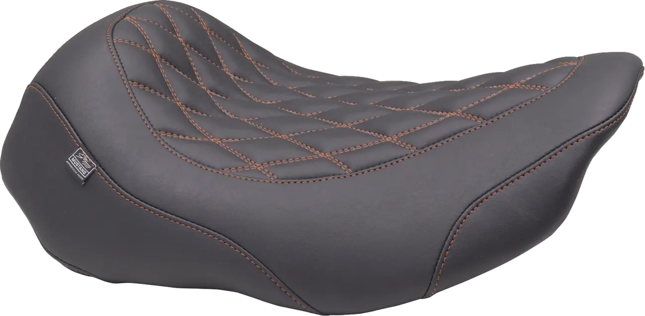 Mustang Wide Tripper Solo Seat - For Harley Davidson