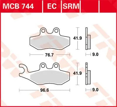 Trw Srm Series Sintered Scooter Brake Pads - Front & Rear