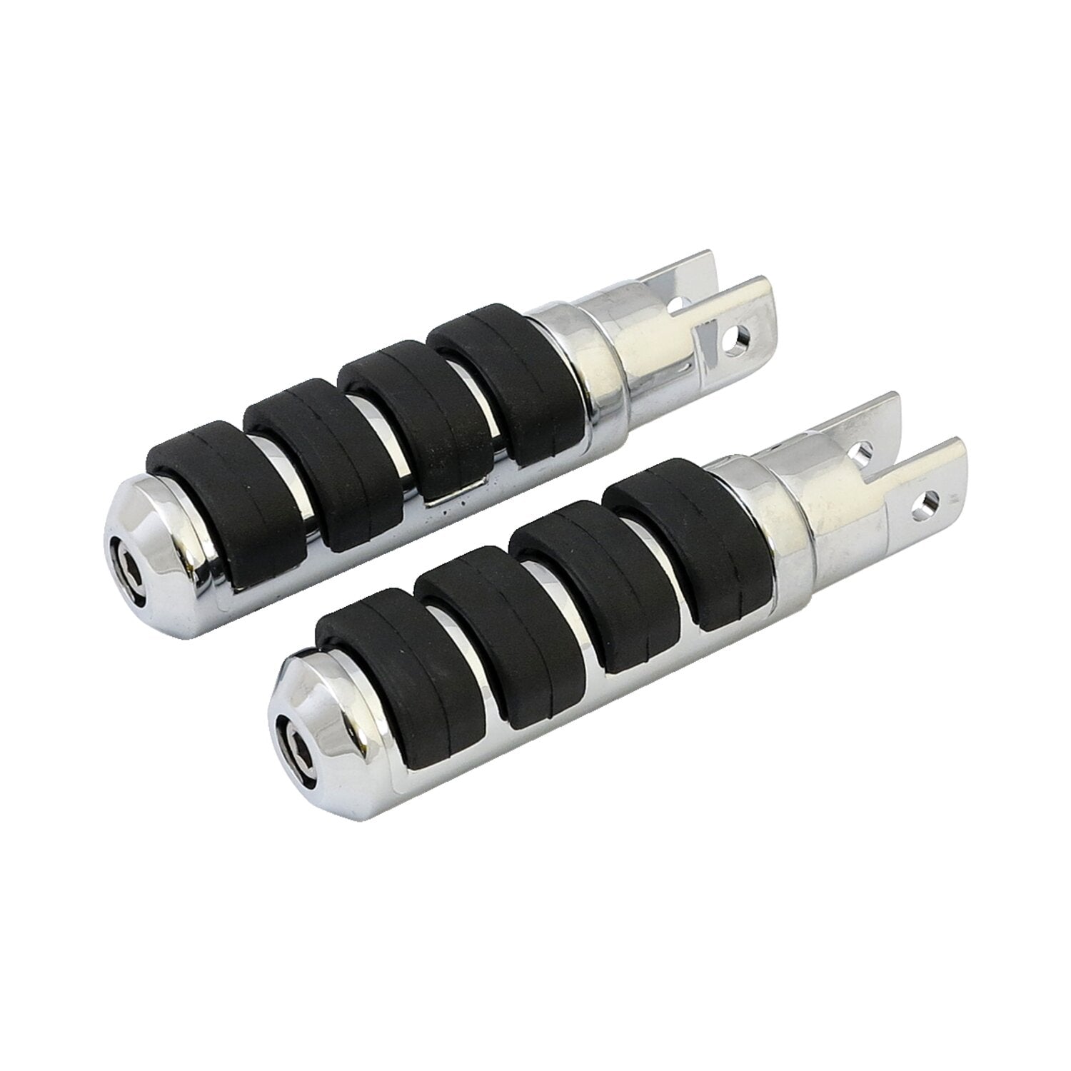 MCS Comfort foot pegs - Small diameter - Chrome