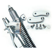 MCS Front springer turn signal relocation kit - Chrome