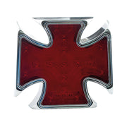 MCS Maltese cross billet LED taillight - Red lens