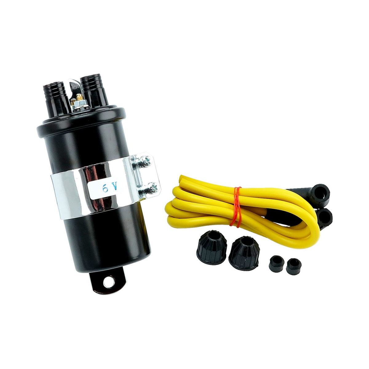 MCS Round custom ignition coil kit 6v - Black