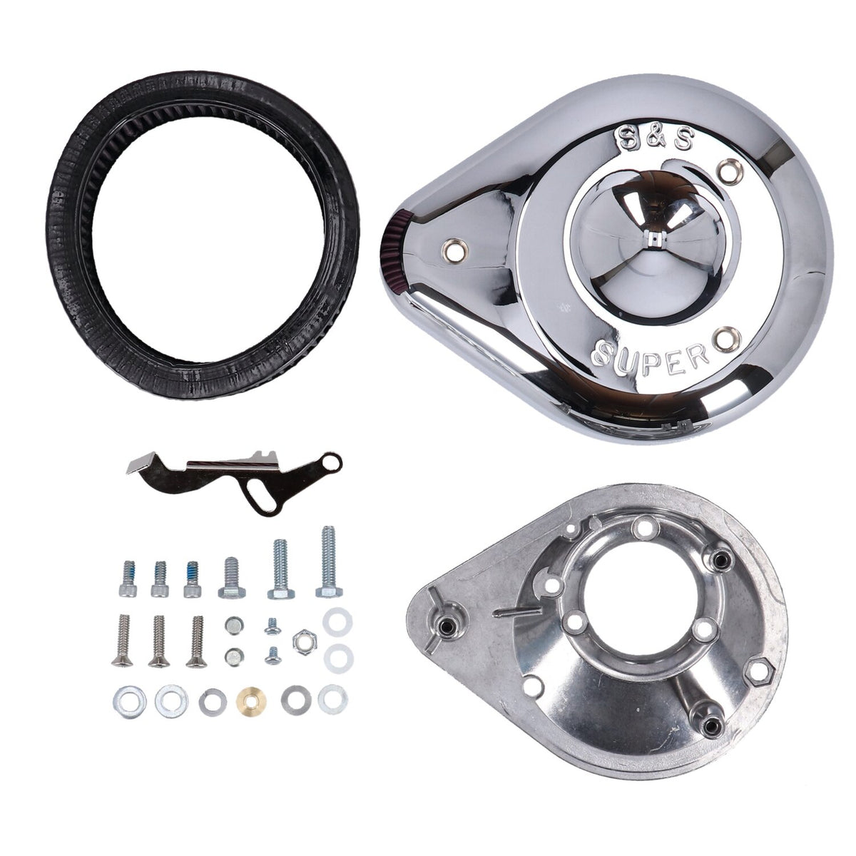 S&S teardrop air cleaner assembly - Chrome