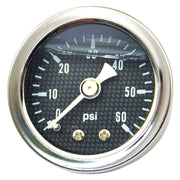 MCS Oil pressure gauge 'Carbon Face' - 0-60 PSI