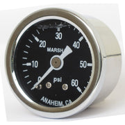 Marshall oil pressure gauge 0-60 PSI - Stainless housing