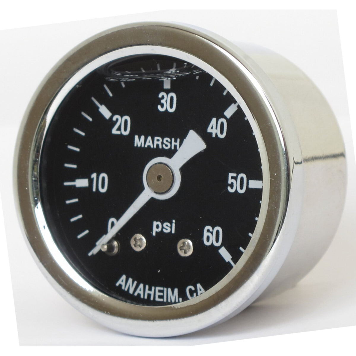 Marshall oil pressure gauge 0-60 PSI - Stainless housing