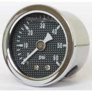 Marshall oil pressure gauge 0-60 PSI - Stainless housing