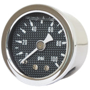 Marshall oil pressure gauge 0-100 PSI - Stainless housing