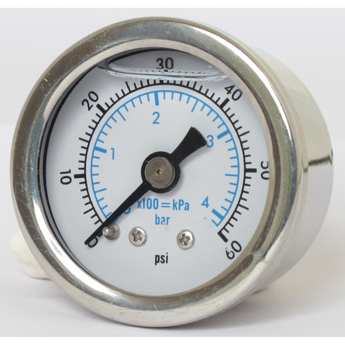 Marshall oil pressure gauge 0-60 PSI - Stainless housing