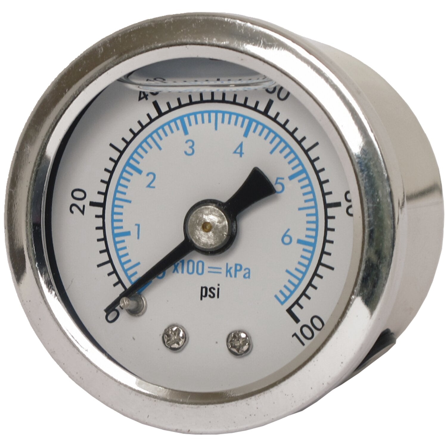 Marshall oil pressure gauge 0-100 PSI - Stainless housing