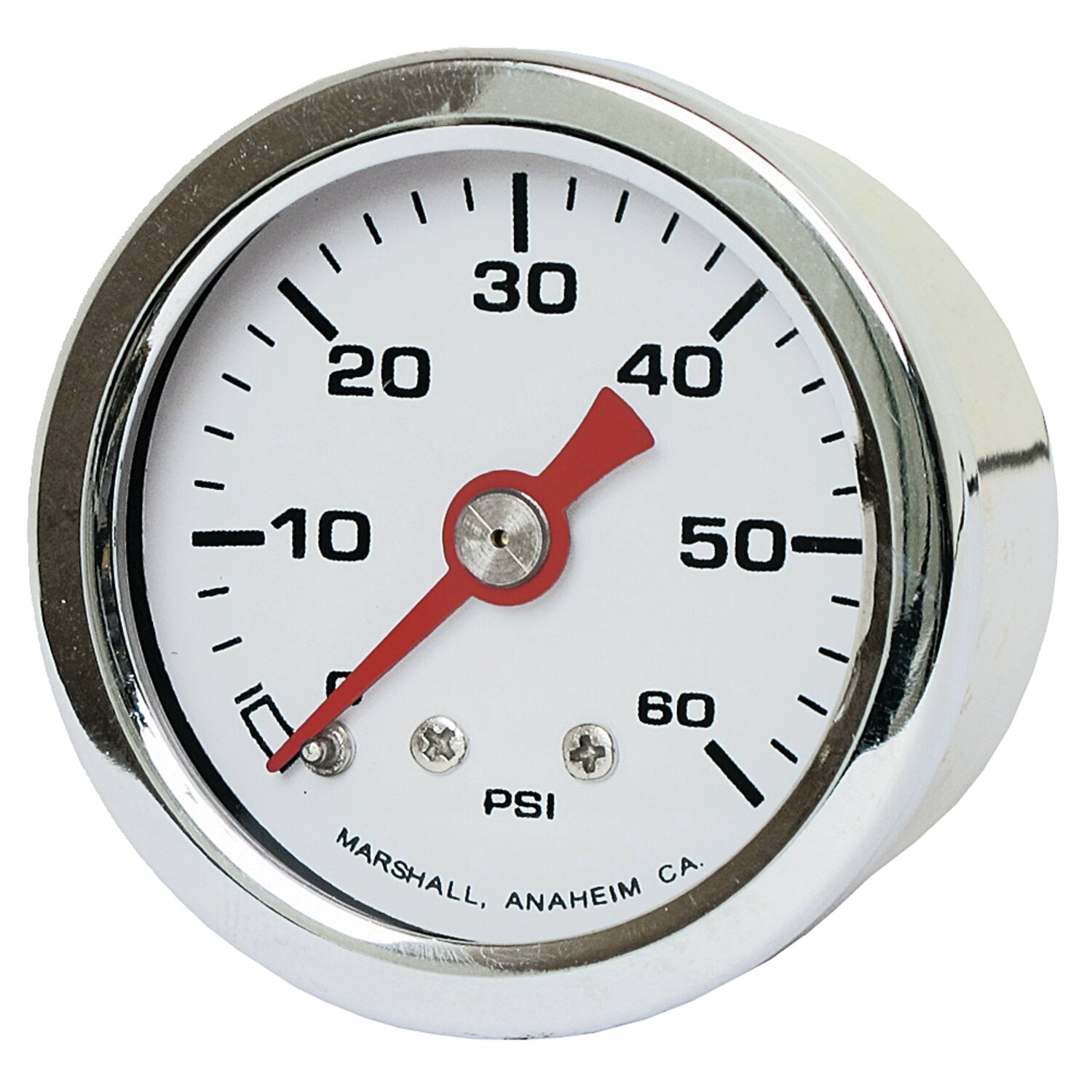 Marshall oil pressure gauge 0-60 PSI - Stainless housing
