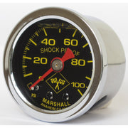 Marshall oil pressure gauge 0-100 PSI - Stainless housing