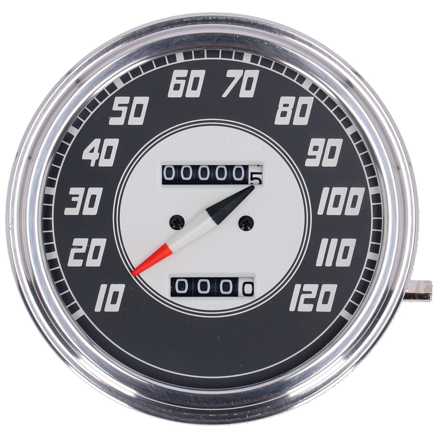 MCS FL speedometer '46-47 face' silver/black - 1:1 mph