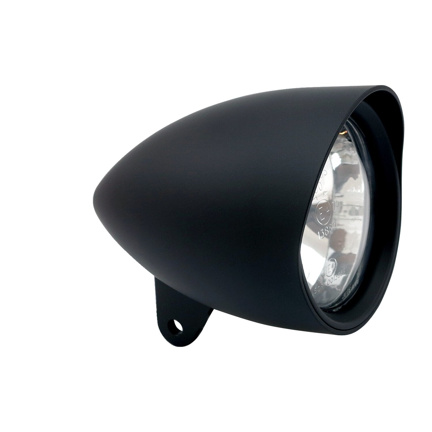MCS Smoothie 4-1/2" headlamp with round visor - Black
