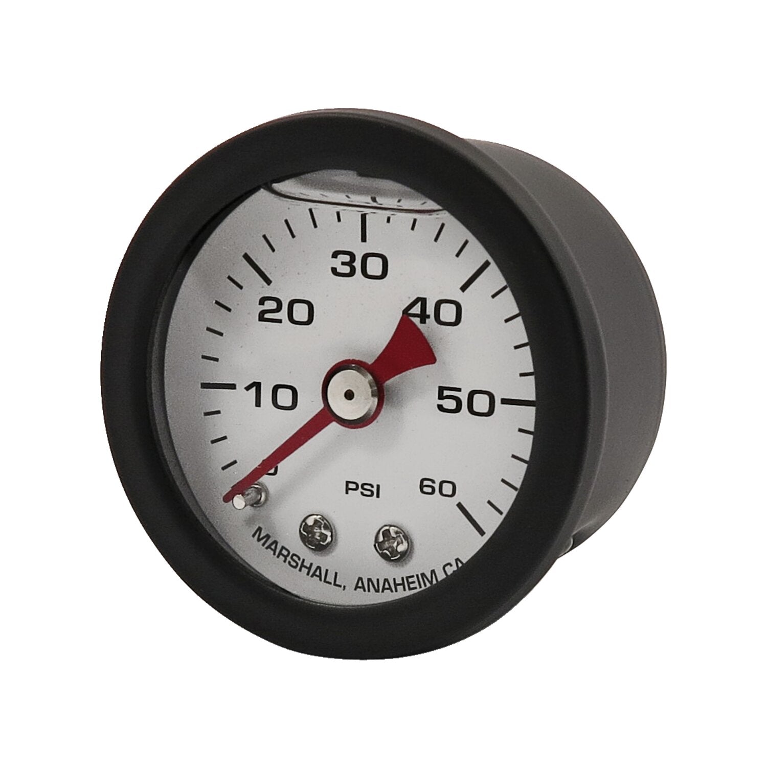 Marshall oil pressure gauge 0-60 PSI - Black housing