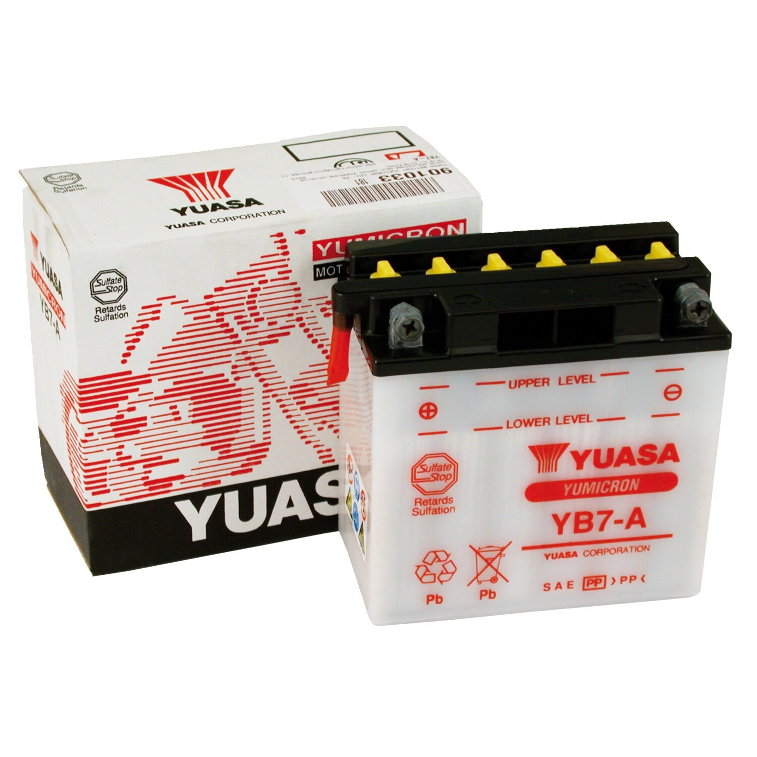 Yuasa Yumicron 12V lead-acid battery YB7-A - 7Ah