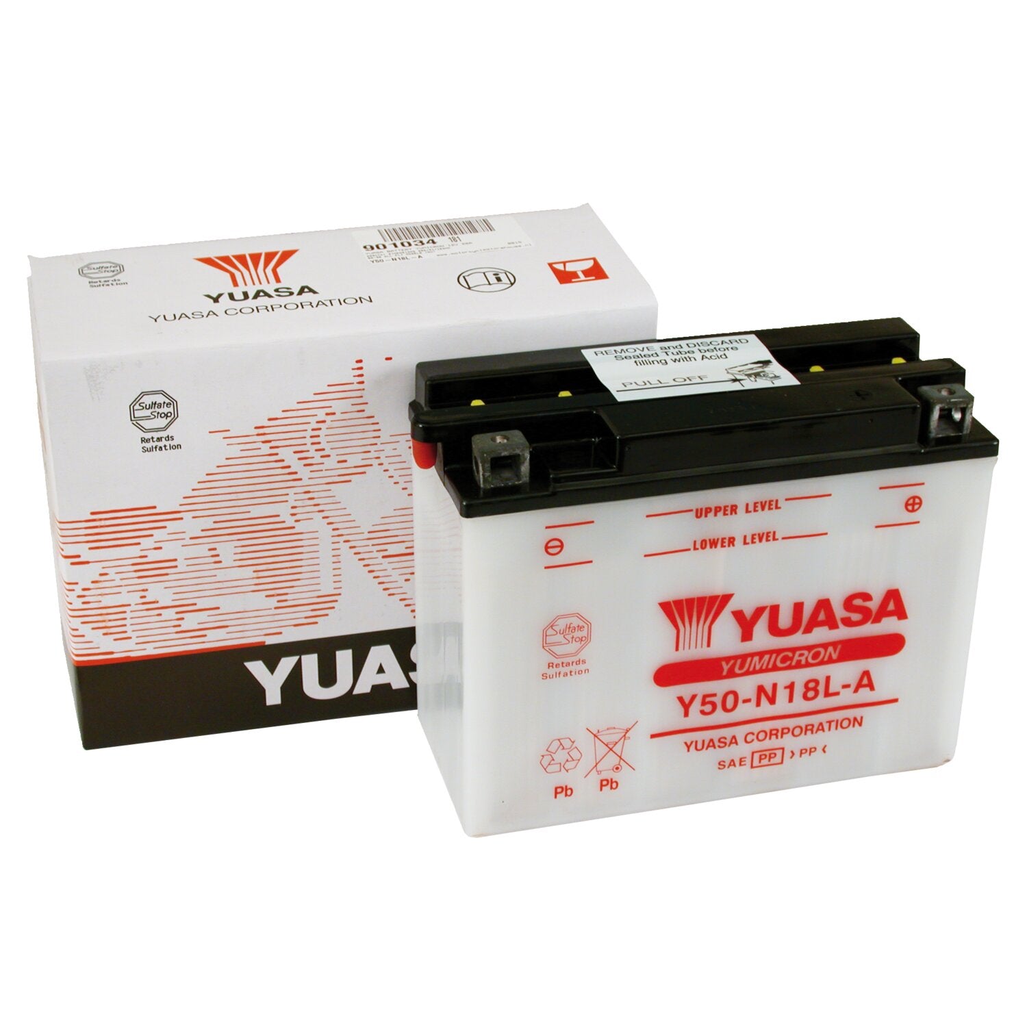 Yuasa Yumicron 12V lead-acid battery Y50-N18L-A - 20Ah