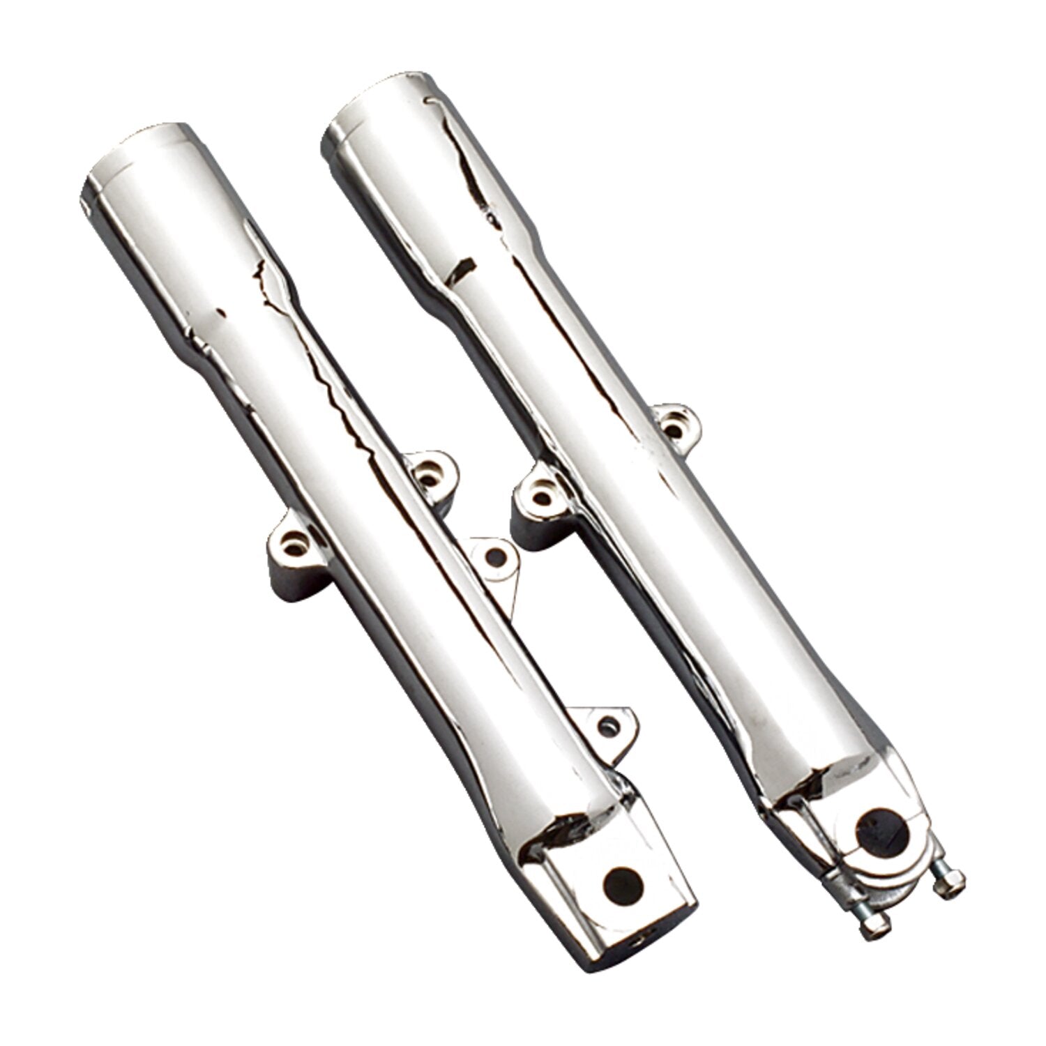 MCS Lower fork legs single disc - Polished