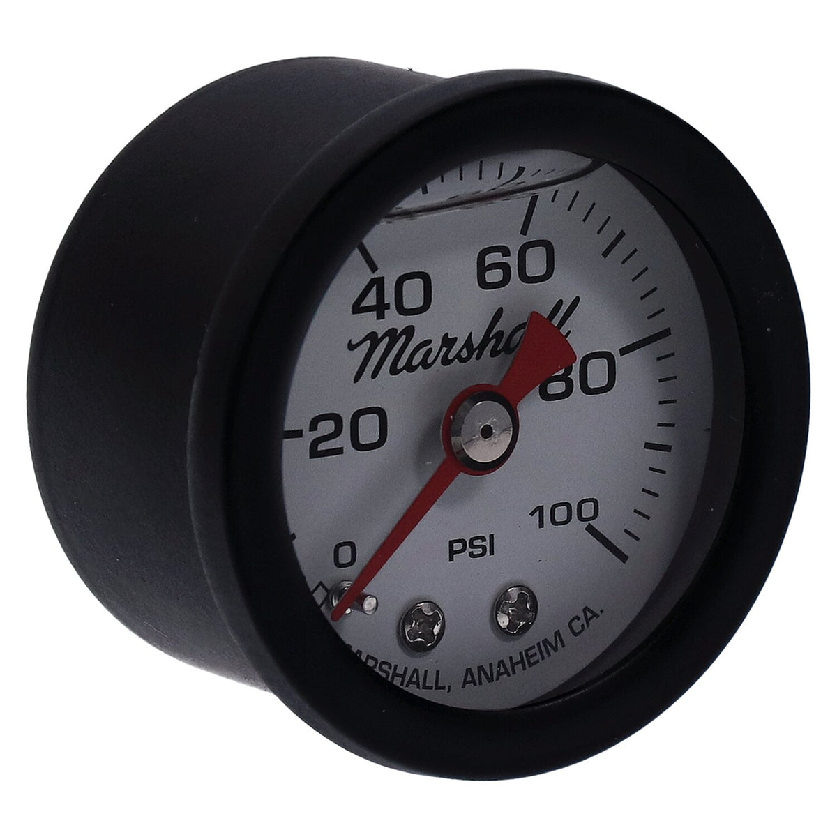 Marshall oil pressure gauge 0-100 PSI - Black housing