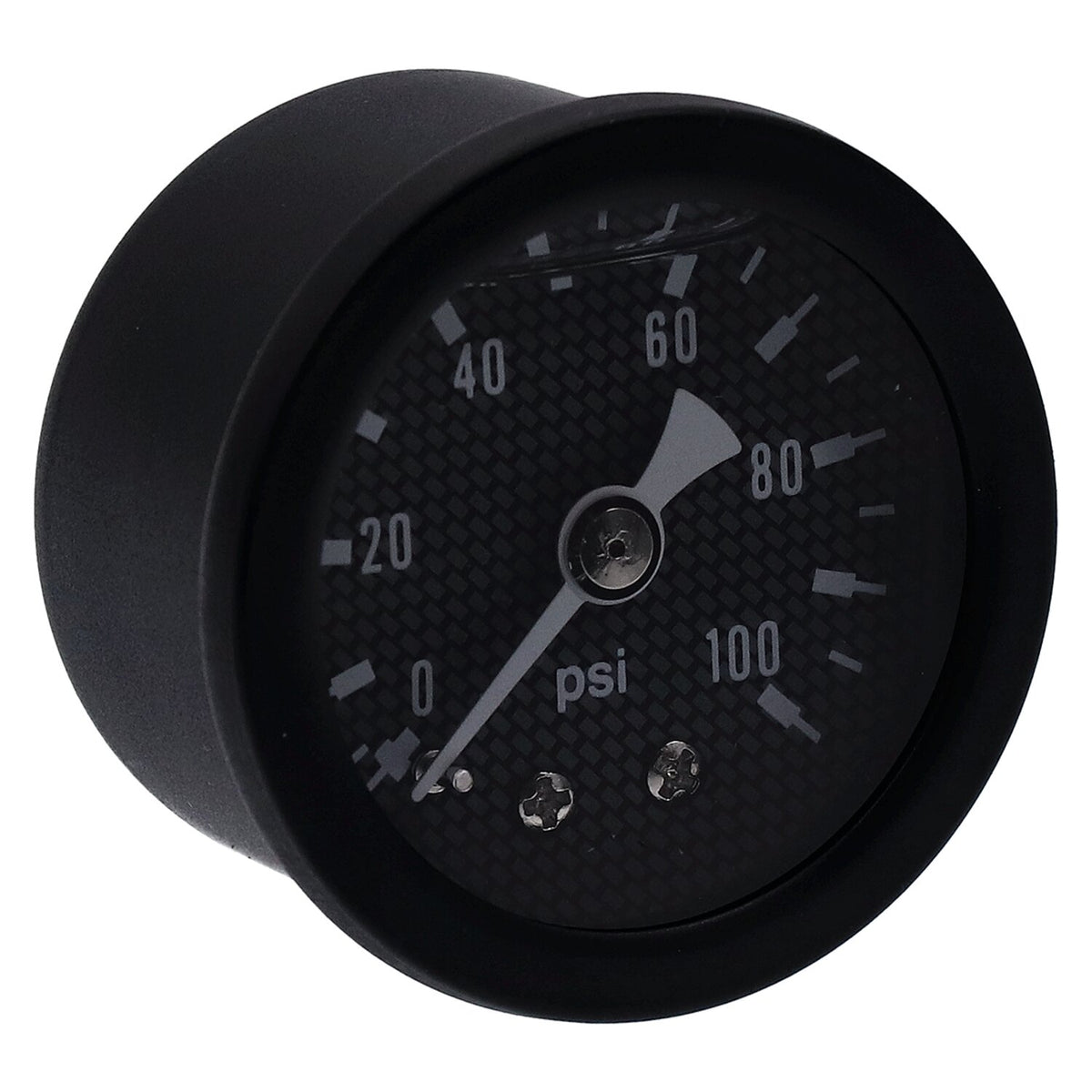 Marshall oil pressure gauge 0-100 PSI - Black housing