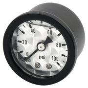 Marshall oil pressure gauge 0-100 PSI - Black housing