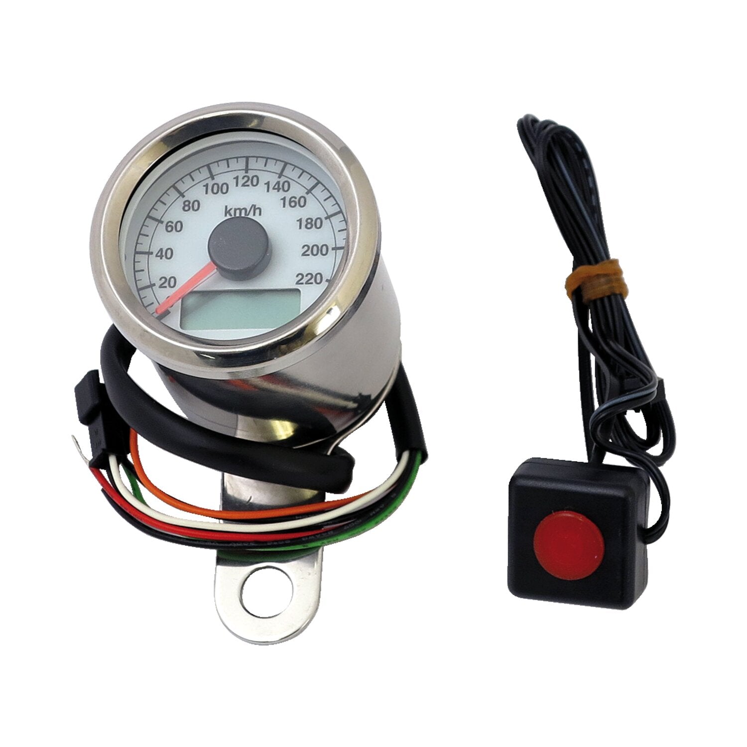 MCS Stoker electronic speedometer - 48mm - White face