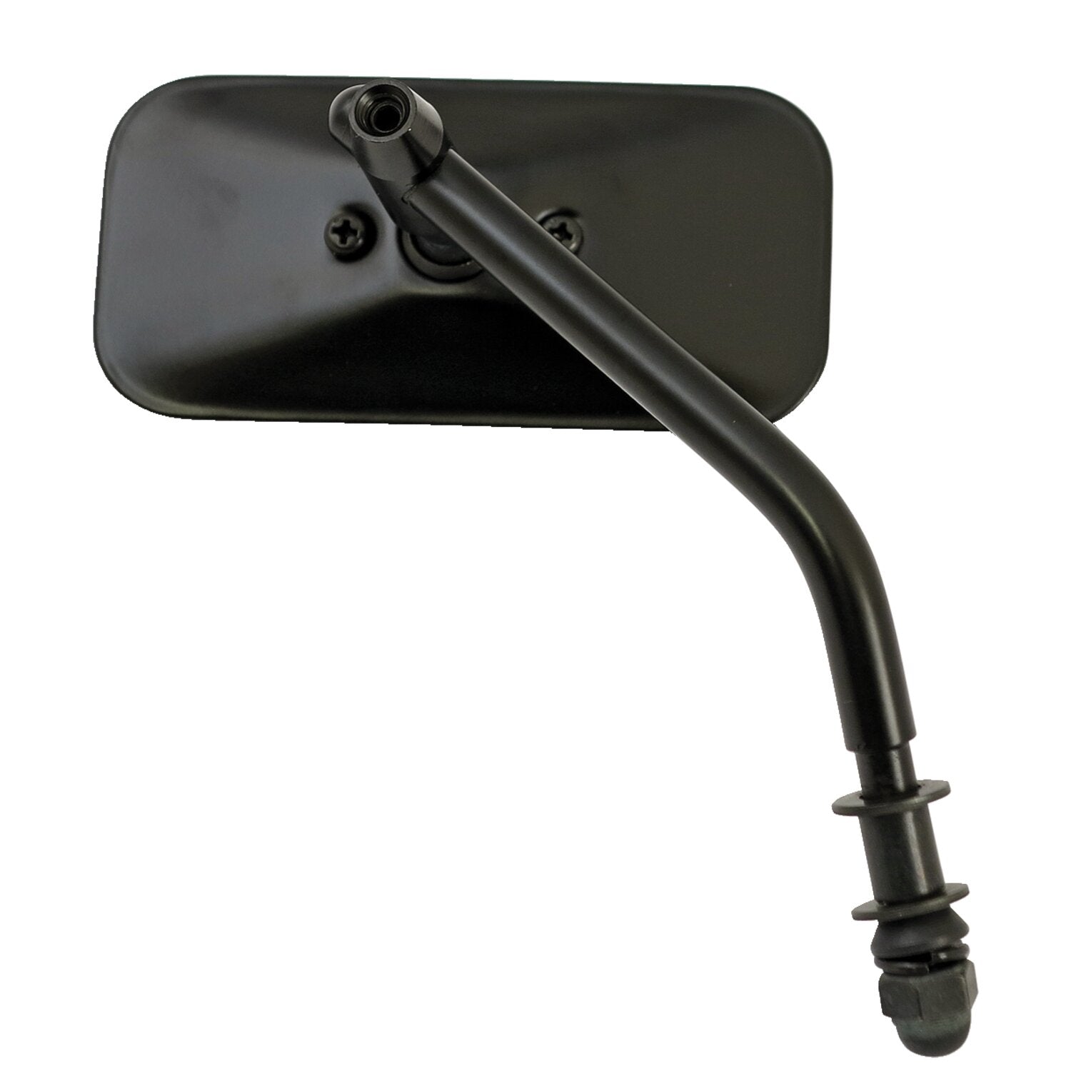 MCS Small rectangular mirror - short stem black