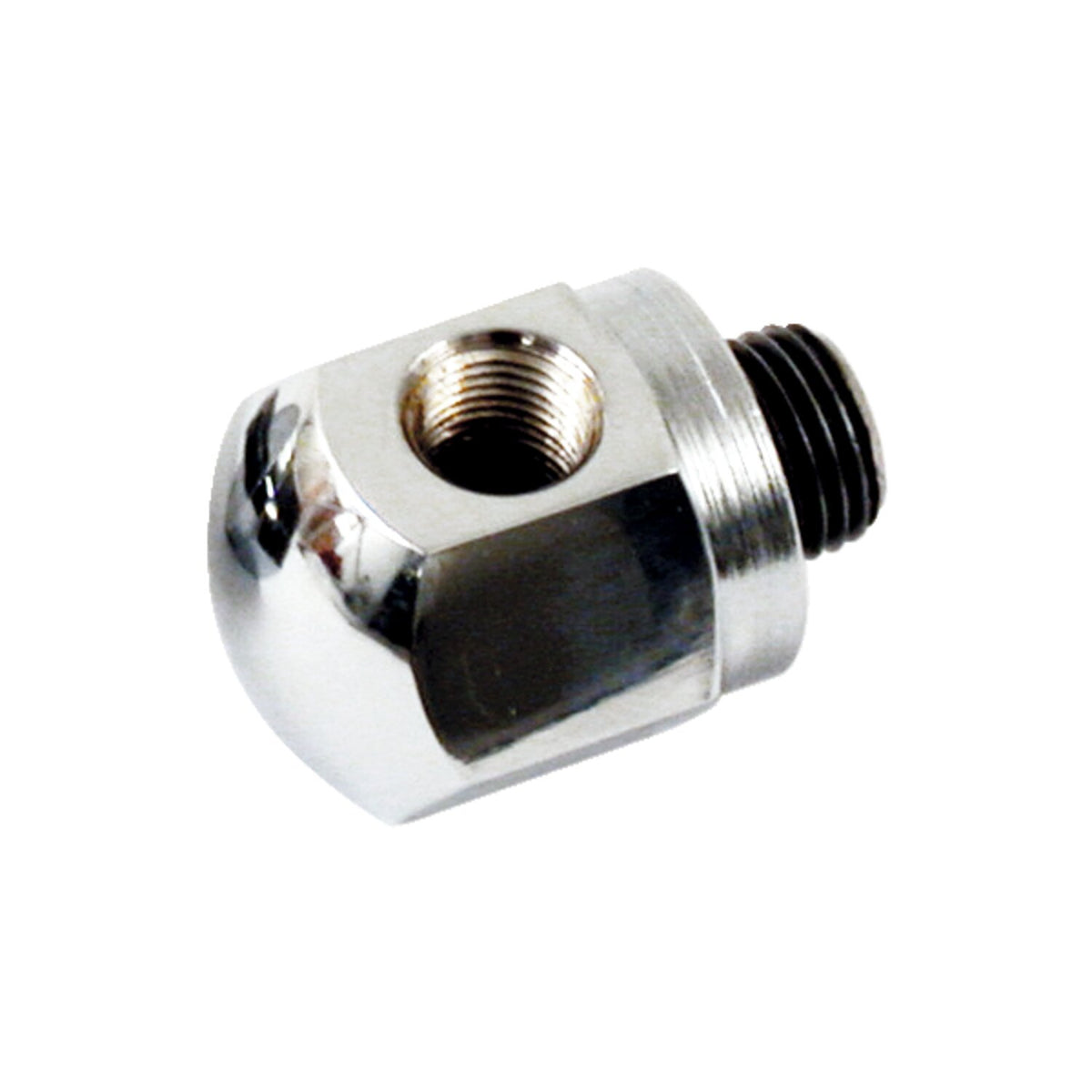MCS Rocker box oil gauge fitting - Chrome