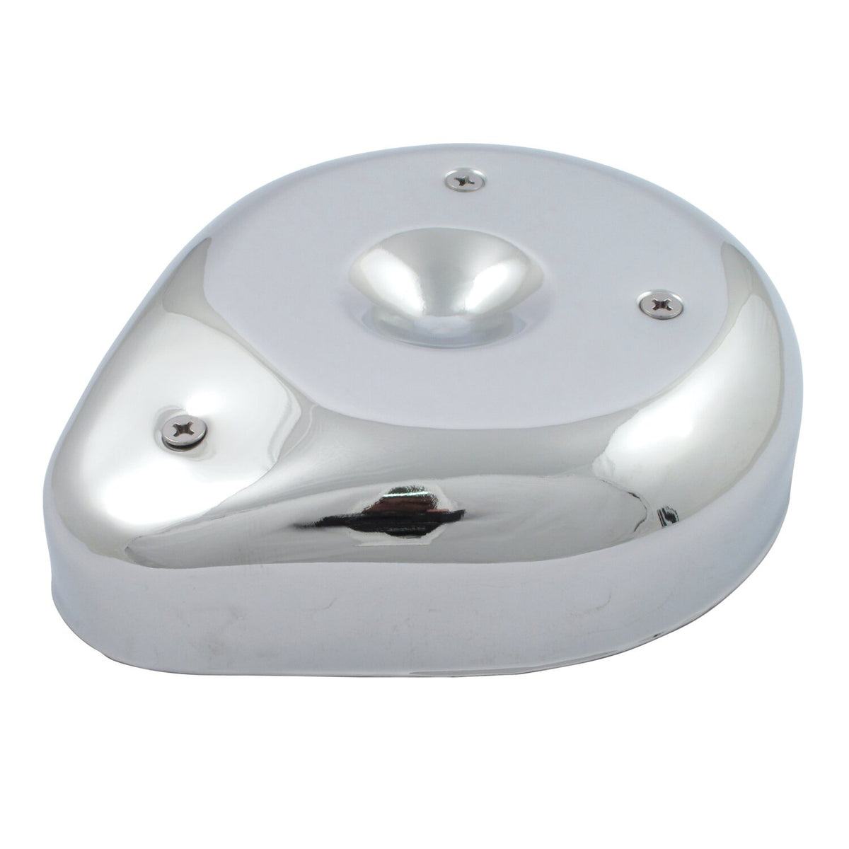 MCS Teardrop air cleaner assembly - Chromed steel