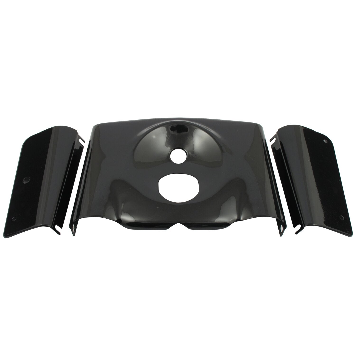 MCS Fork panel kit 3-piece - Smooth - Gloss black