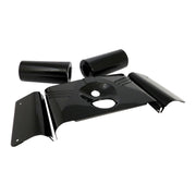 MCS Fork panel kit 5-piece - Ribbed - Gloss black