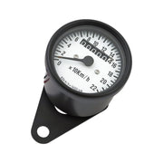 MCS Mini speedometer 2:1 KHm black with white face plate