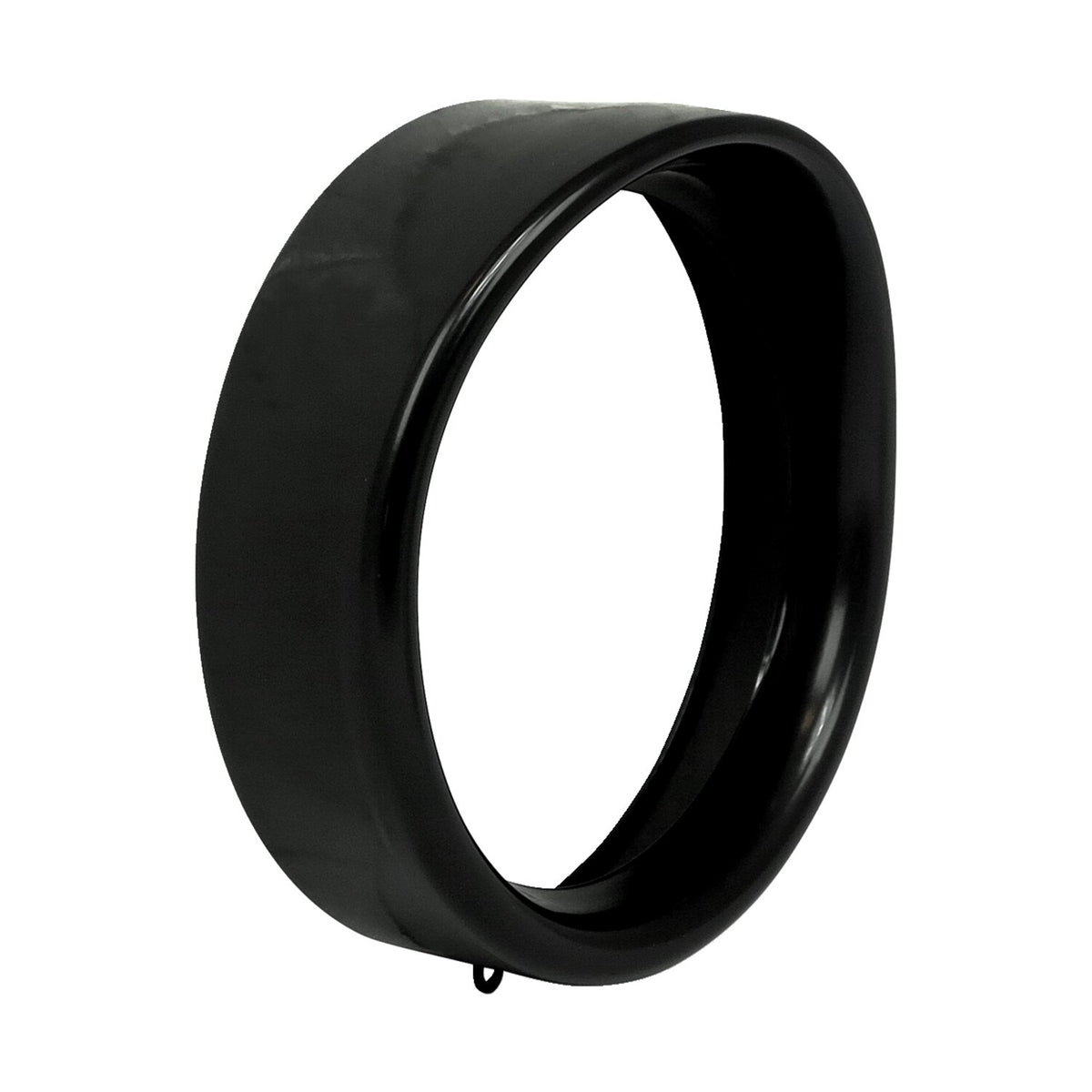 MCS Recessed trim ring with visor - 7" headlamp - Black