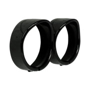 MCS Recessed trim rings with visor - 4.5" spotlamp - Satin black