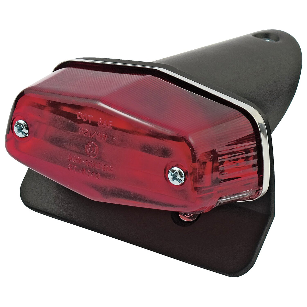 MCS Custom lucas taillight assembly - with bracket - Black