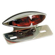 MCS L.A - taillight kit - Dual bulb - license plate bracket - Chrome