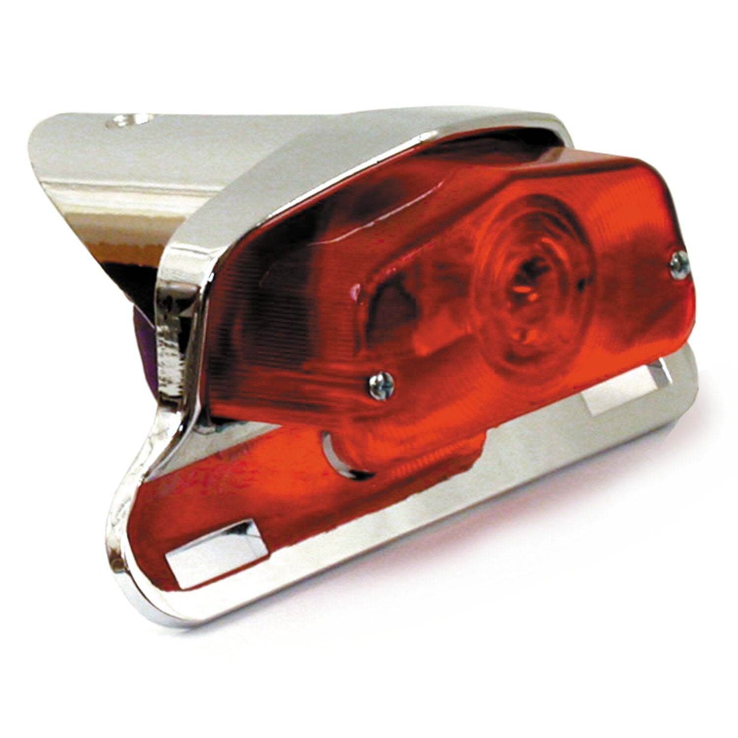 MCS Lucas taillight assembly - with bracket - Chrome