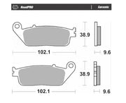 Moto-Master Roadpro Keramik Bremsbelagsatz - Vorne