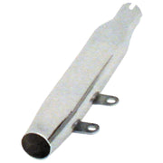 Paughco replacement slip-on muffler - Slash cut - Chrome