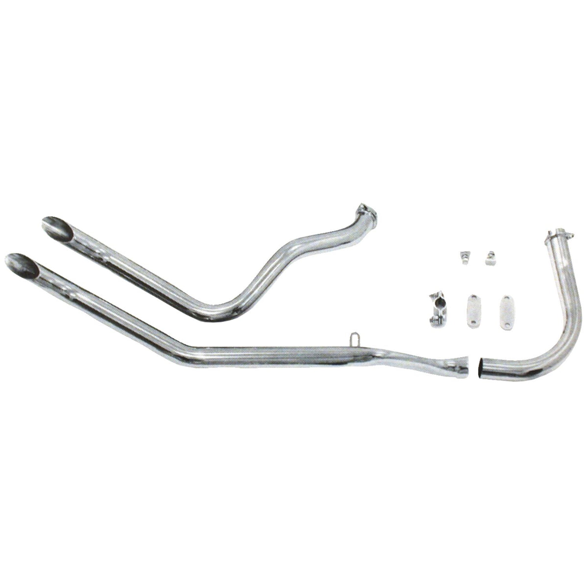 Paughco Upswept head pipes - Gooseneck - over Transmission