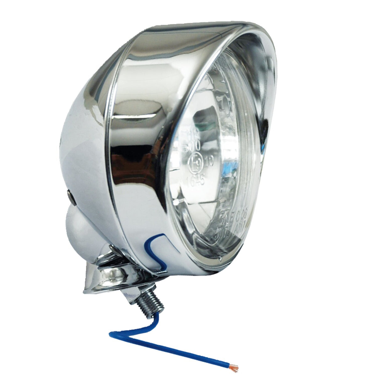 MCS T-bone spotlamp - 3-1/2" - Clear glass lens - with visor