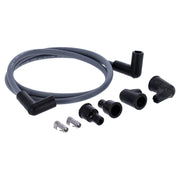 Dynatek univ - 8mm spark plug wire set 90° plug boot - Gray