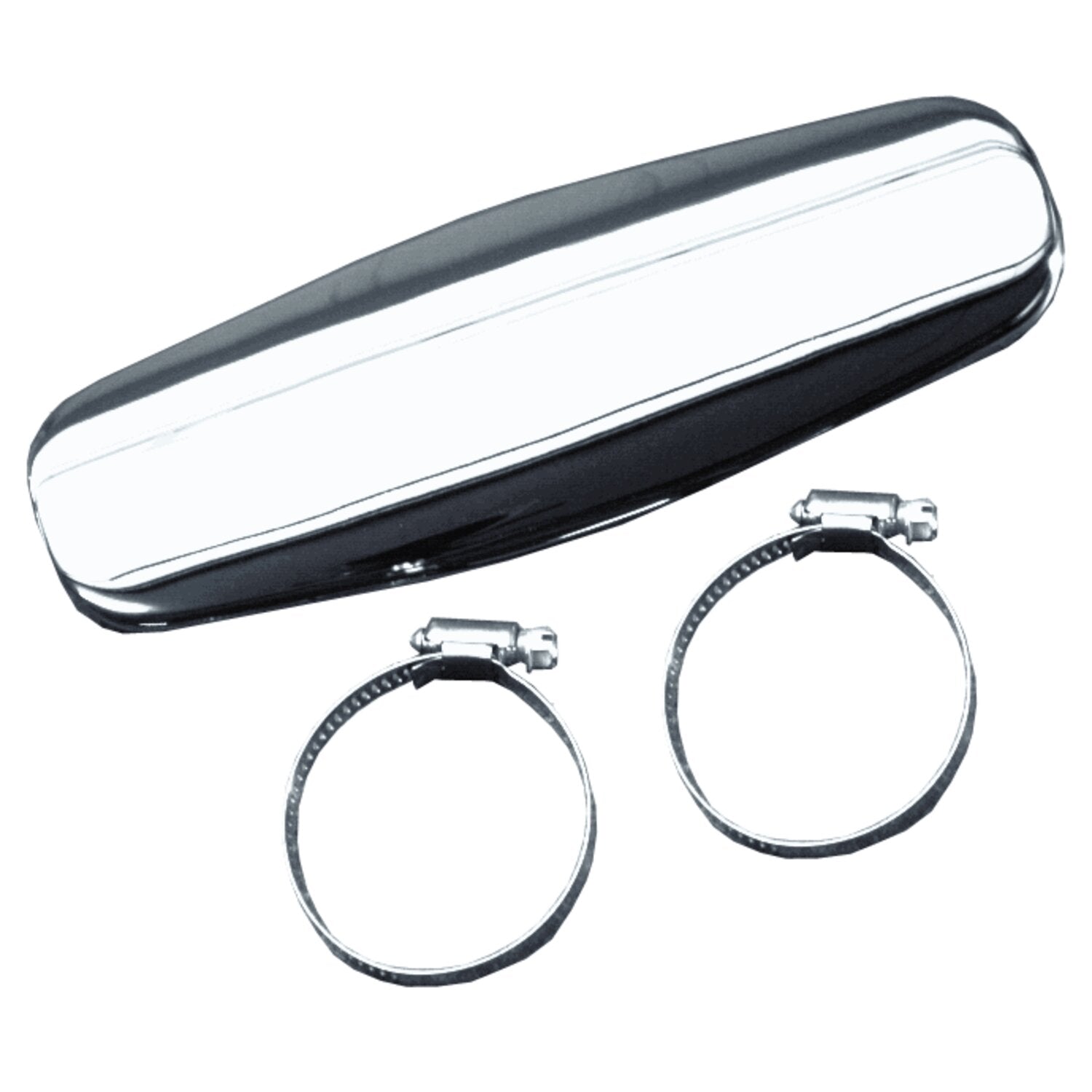 Paughco Straight Heatshield / boot guard - 18" - Chrome