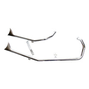 Paughco Upswept Fishtail exhaust - Chrome